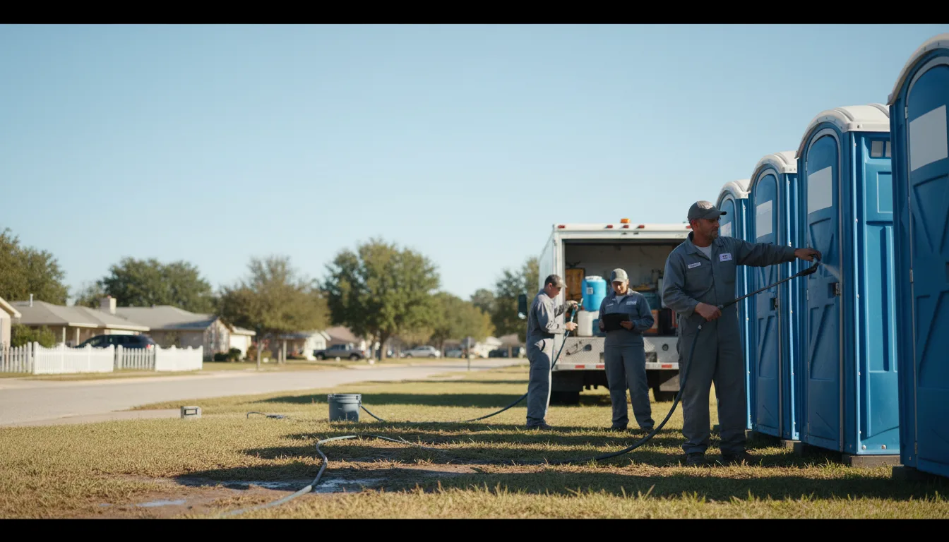 Long-Term Portable Toilet Rental in Darrouzett, TX near me